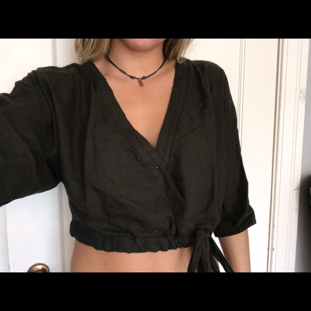 Cropped urban outfitters shirt